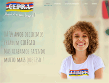 Tablet Screenshot of colegiocepra.com.br